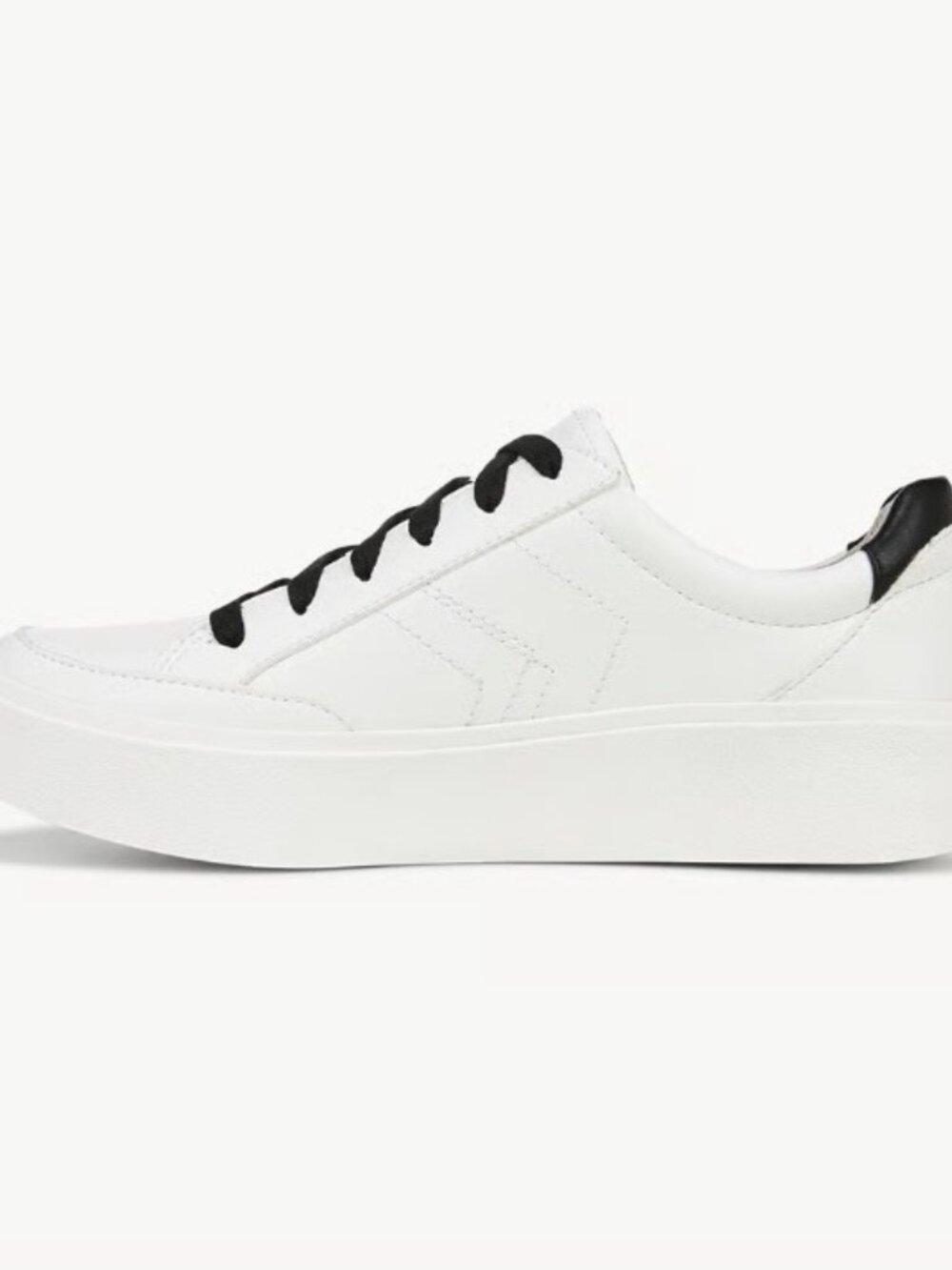 Dr. Scholl's Women's Madison Lace Sneaker Black and White Size 9.5 - Picture 3 of 5